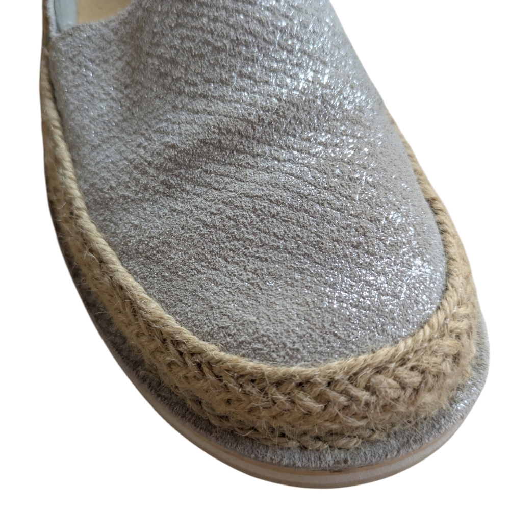 Ariat Cruiser Espadrille Sparklin' Silver Flats Size 7 - Picture 4 of 9